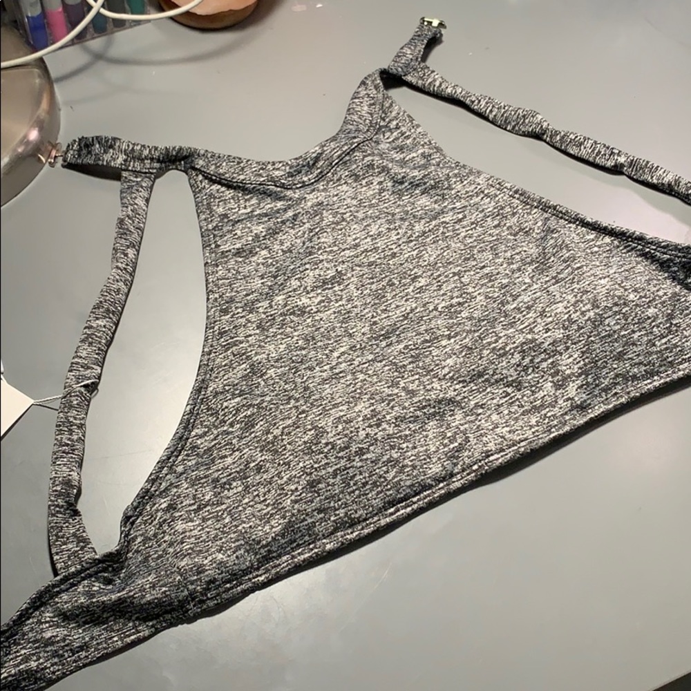Zaful Halter Top Bikini in Heather Gray